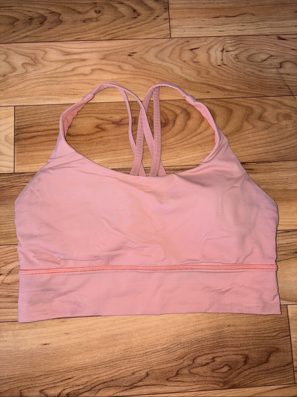 Lululemon Athletica Blush Pink Strappy Sports Bra